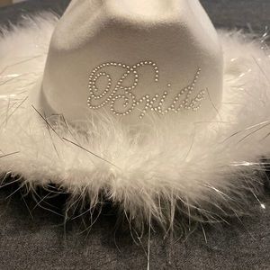 Bride cowgirl hat